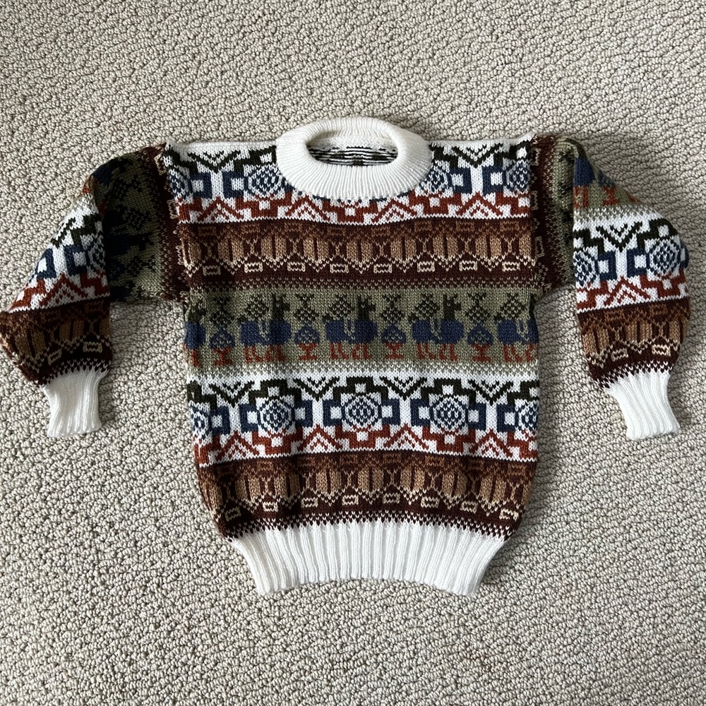 Hand made artisanal sweater